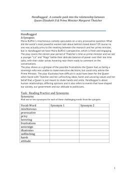 Handbagged - English Theatre Frankfurt