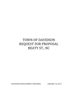 Davidson Development Partners Request for