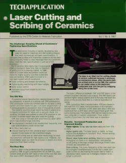 Laser cutting and scribing of ceramics