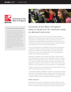 University uses Lynda to offer institution-wide on