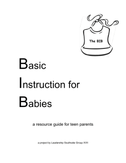 Basic Instruction for Babies