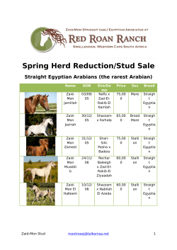 Zaid-Mon herd reduction sale