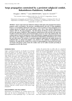 Surge propagation constrained by a persistent subglacial conduit