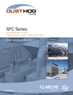 SFC Series Downward Flow Cartridge Dust Collectors