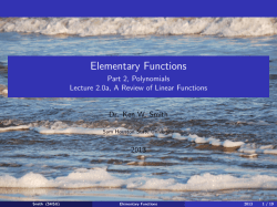 2.0a Review of Lines - Sam Houston State University