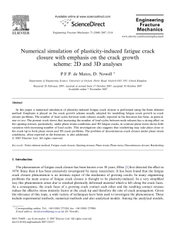 Numerical simulation of plasticity-induced fatigue