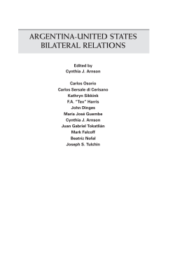 argentina-united states bilateral relations