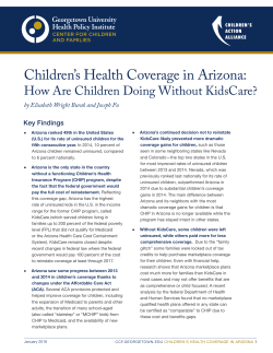 a study - Georgetown Center for Children and Families