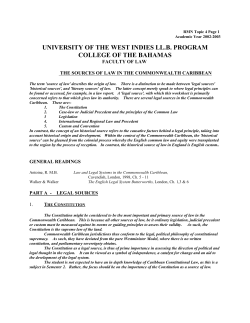 university of the west indies ll.b. program college of the