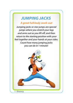 Jumping jacks - Disney Healthy Living