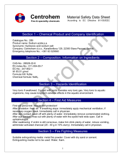 MSDS - Centrohem doo