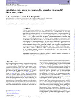 Scintillation noise power spectrum and its impact on high