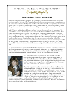 About the Breed and the International Silken Windhound Society