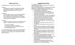 The budgeting process is comprised ofthree major phases