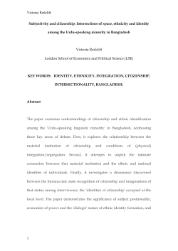 Ethnic identity and cultural integration: changing perceptions among