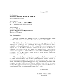 Annual Report 2004 - Office of the Ombudsman