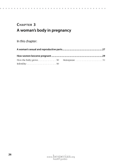 A woman`s body in pregnancy
