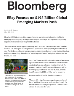 EBay Focuses on $195 Billion Global Emerging