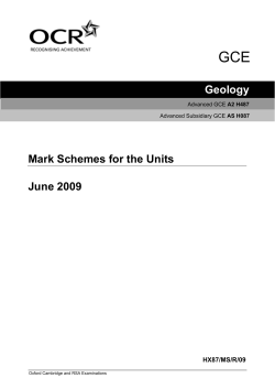 Mark scheme
