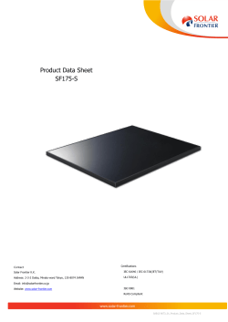 Product Data Sheet SF175-S