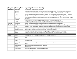Surgical Terminology Table