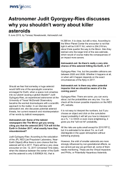 Astronomer Judit Gyorgyey-Ries discusses why you