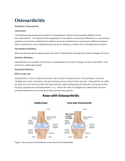 Osteoarthritis