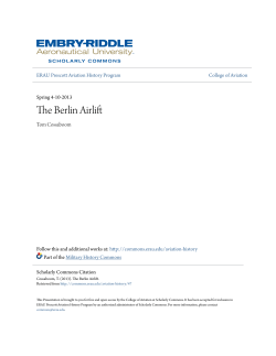 The Berlin Airlift - Scholarly Commons - Embry
