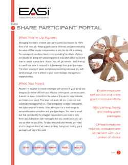 ShArE PArticiPAnt PortAl - The Horgan Group