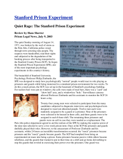 Stanford Prison Experiment - MartinezCurriculumWorkshop