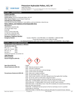 Potassium Hydroxide Pellets, ACS, NF