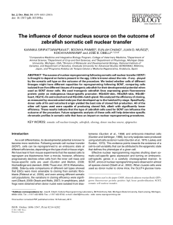Full Text - The International Journal of Developmental Biology