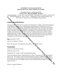 Interview with Raymond A. Jordan