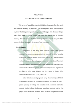 CHAPTER II REVIEW OF RELATED LITERATURE This review of