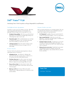 Dell&trade; Vostro&trade; V130