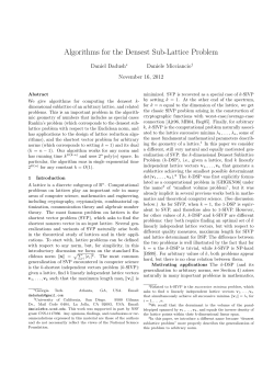 Algorithms for the Densest Sub-Lattice Problem