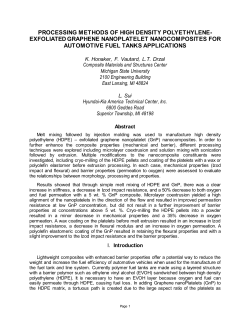 processing methods of high density polyethylene