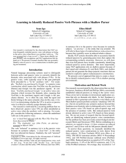 Learning to Identify Reduced Passive Verb Phrases with a Shallow