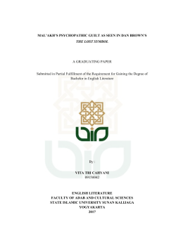 MAL`AKH`S PSYCHOPATHIC GUILT AS SEEN IN