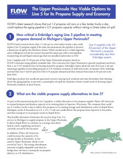 to see the new FLOW fact sheet on Line 5 and U.P.