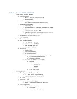 Lecture - 5 &ndash; The French Revolution