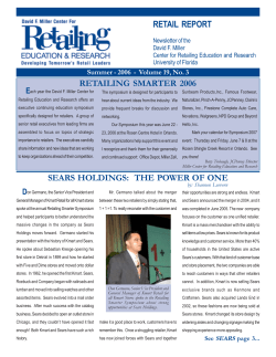 Retail Report - Summer 2006 - Warrington College of Business