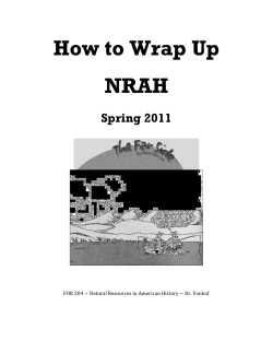 How to Wrap Up NRAH Spring 2011