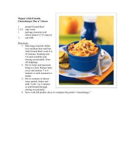 Megan`s Kid-Friendly Cheeseburger Mac n` Cheese 1 pound