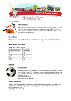 17 October 2014 - Cotsford Junior School