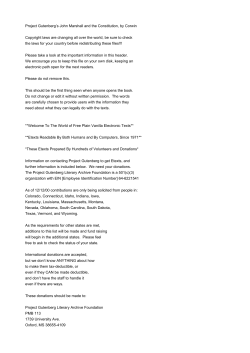 Project Gutenberg`s John Marshall and the