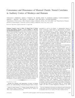 Consonance and Dissonance of Musical Chords: Neural Correlates