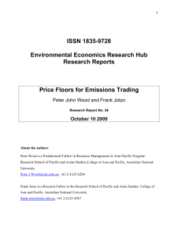 Price Floors for Emissions Trading