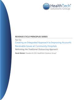 Creating an Integrated Approach to Improving Accounts Receivable