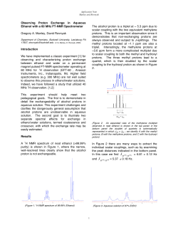 Observing Proton Exchange in Aqueous Ethanol